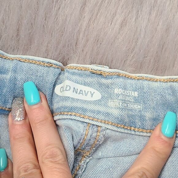 Old navy girls high waisted‎ light blue Rockstar jeggings size 16 - Picture 2 of 4